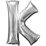 34in Silver Letter Balloon (K)